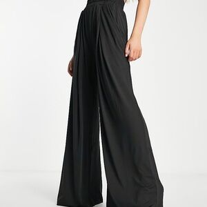 Elegant Black Wide-Leg Pants